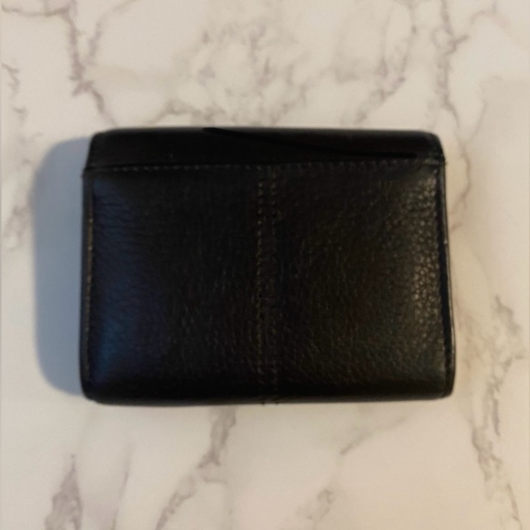 COACH VINTAGE SONOMA BROWN PEBBLE LEATHER COMPACT CLUTCH - Picture 3 of 10